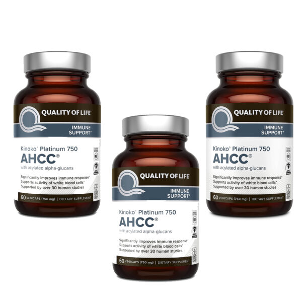 Premium Kinoko Platinum AHCC Supplement – 750mg of AHCC per Capsule – Supports Immune Health Liver Function 4