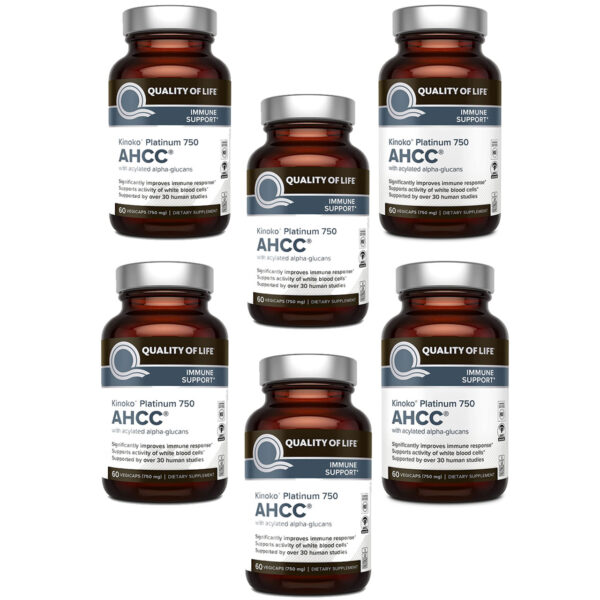 Premium Kinoko Platinum AHCC Supplement – 750mg of AHCC per Capsule – Supports Immune Health Liver Function 43