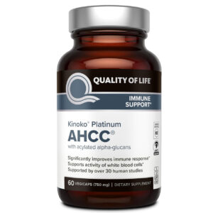 قرص AHCC Kinoko مدل پلاتینیوم 60 تایی 750mg