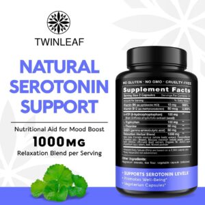 کاملترین کپسول سروتونین 1000mg برند Twinleaf