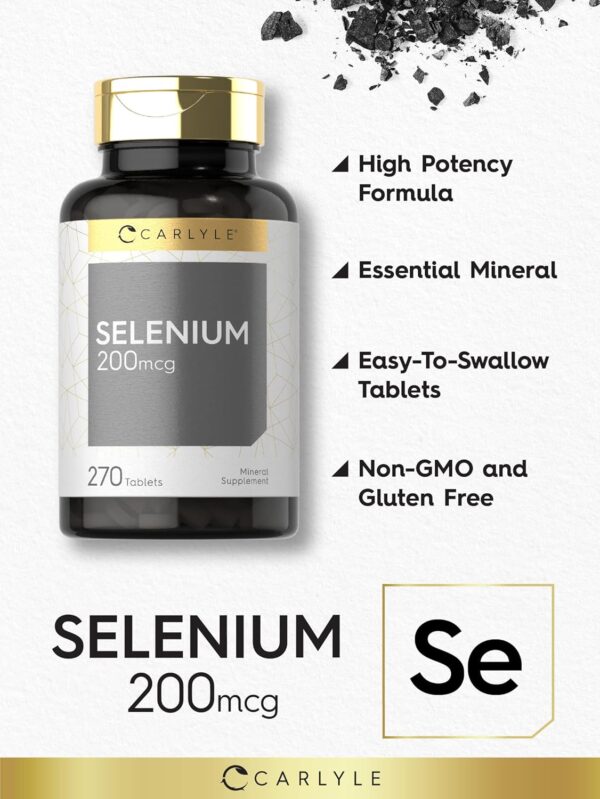 Carlyle Selenium Supplement 200mcg 3