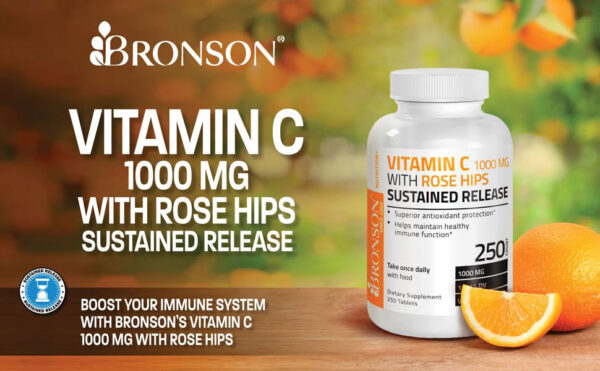 Bronson Vitamin C 1000 mg with Rose HIPS 3