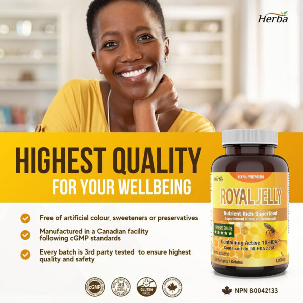 Herba Royal Jelly Capsules 1000mg 4