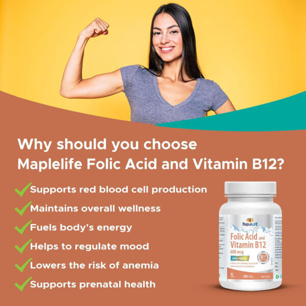 Folic Acid and Vitamin B12 maplelife 5