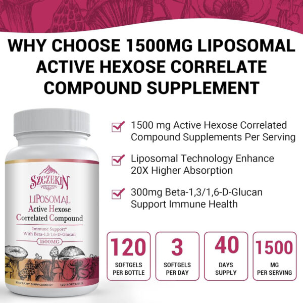 1500mg Liposomal Active Hexose Correlated Supplement hpvinfo 1